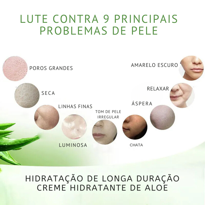 Creme Facial Natural de Aloe Vera