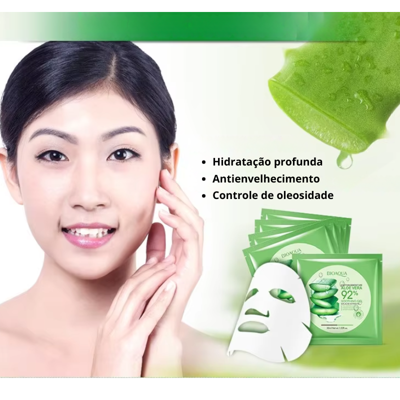 Máscara Facial de Colágeno com Aloe Vera