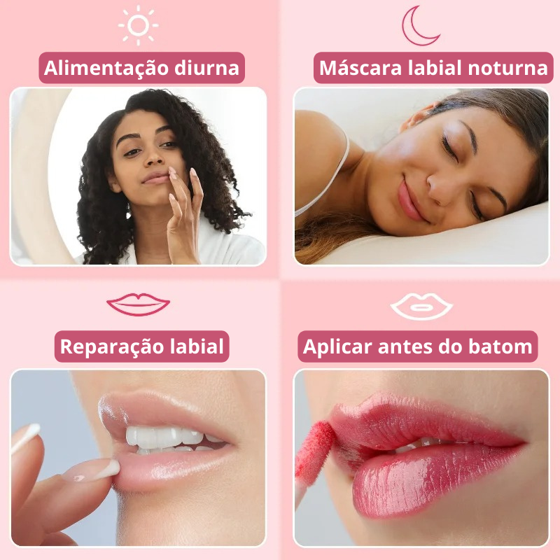 Bálsamo Labial 2 em 1 com Máscara Noturna