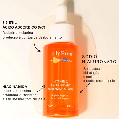 Sérum Facial Hidratante Vitima C Ácido Hialurônico - Clareador e Iluminador