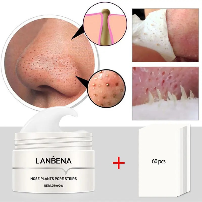 Máscara de Limpeza Nasal com Aloe Vera - Remova Cravos e Acnes com Eficácia Lanb