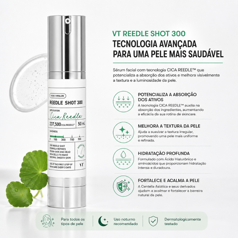 VT Reedle Shot 300 50ml – Efeito de Microagulhamento