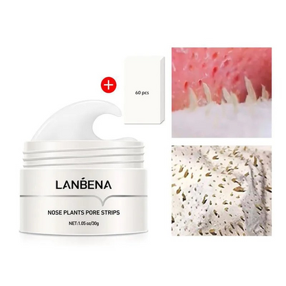 Máscara de Limpeza Nasal com Aloe Vera - Remova Cravos e Acnes com Eficácia Lanb