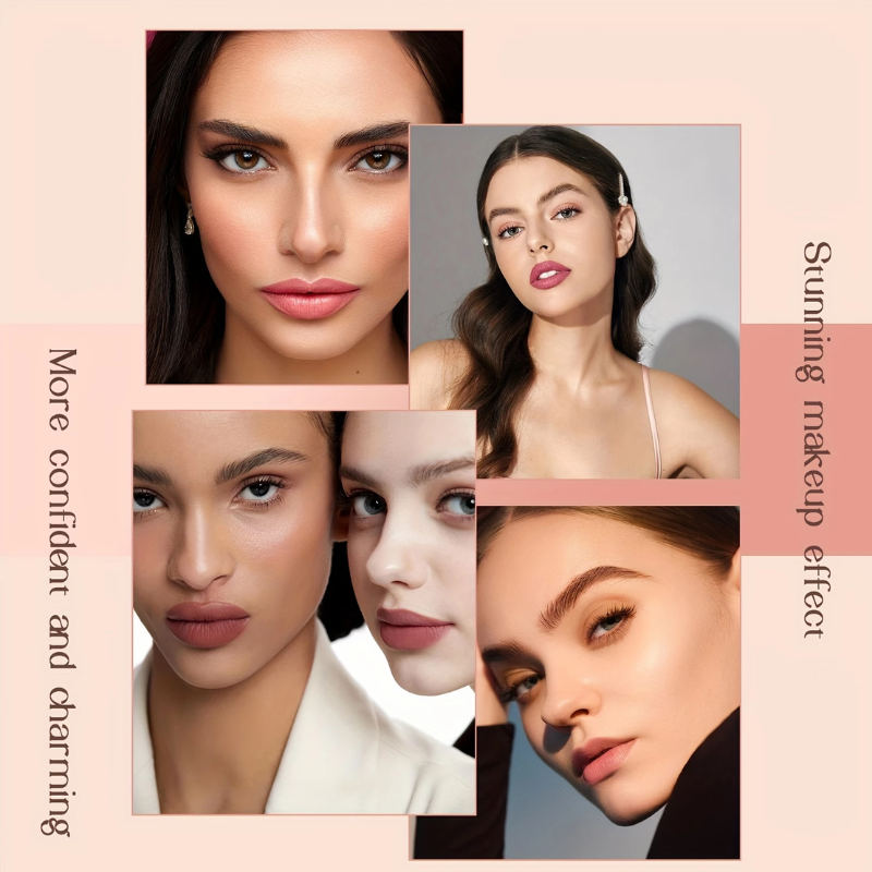 Lápis Labial Matte à Prova d’Água SANSUMMER – Cor Intensa e Conforto o Dia Todo