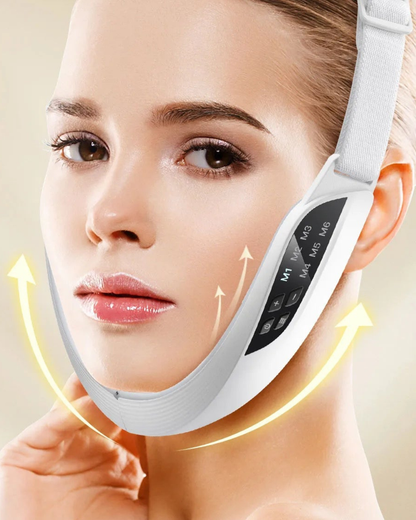 Use Nuvé V-Lift™ massageador facial EMS para contorno