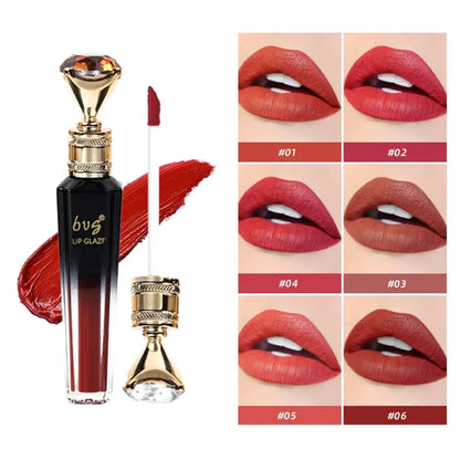 Lip Gloss Labial Diamante – Veludo Fosco de Longa Duração