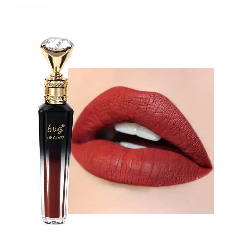 Lip Gloss Labial Diamante – Veludo Fosco de Longa Duração